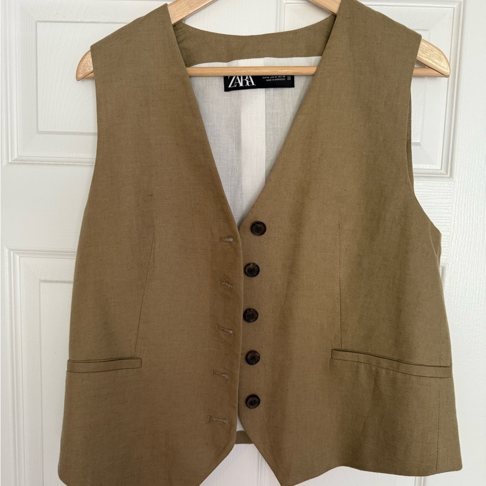 Zara Olive/khaki Vest